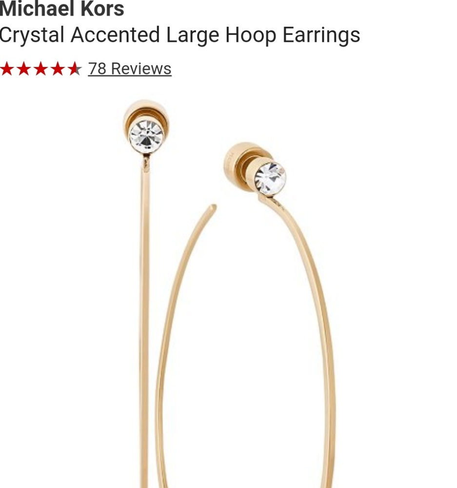 Like new authentic MK hoops